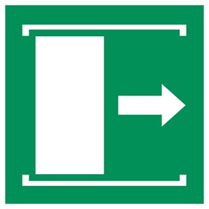 Porte coulissante droite