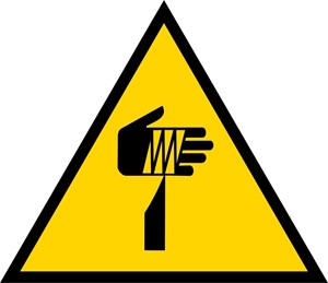 Eléments pointus risque de coupure de la main