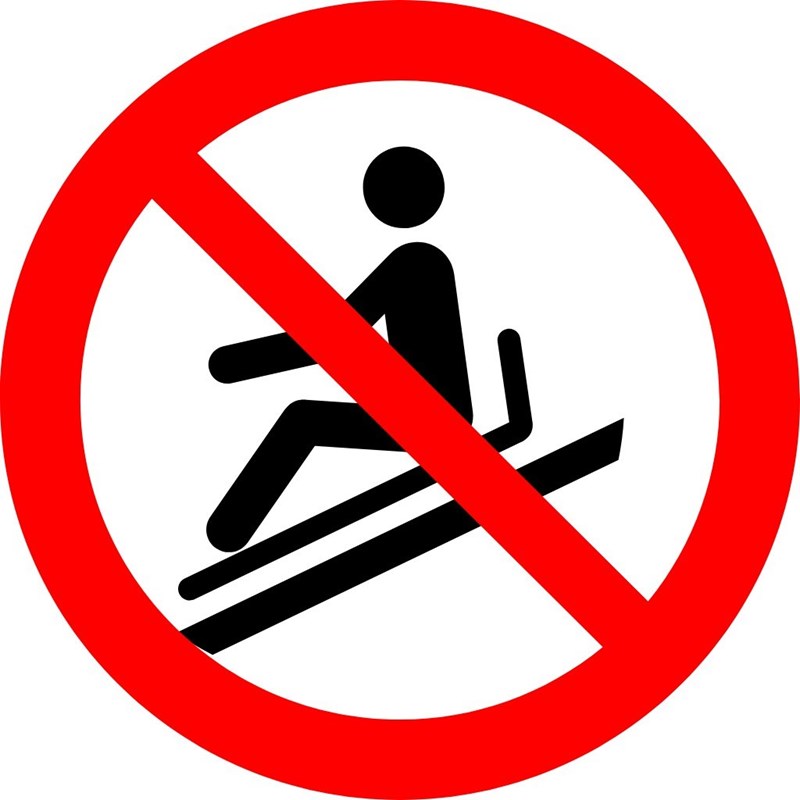 Interdit aux luges d'été