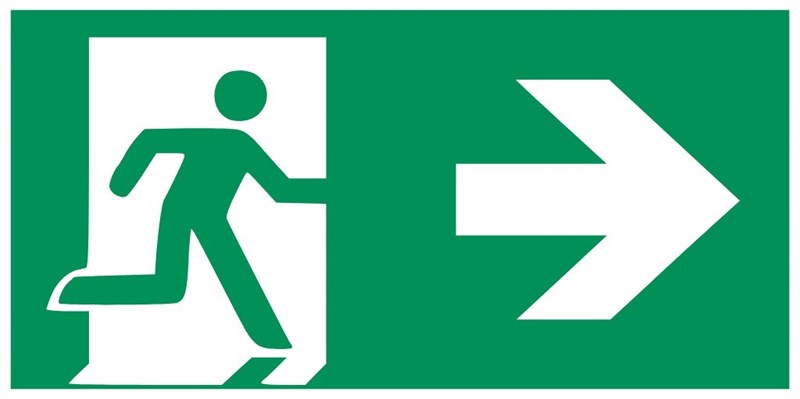Issue de secours droite