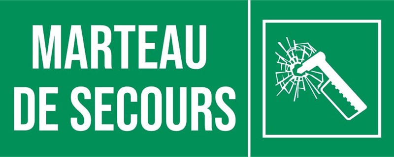Marteau de secours - Pictogramme