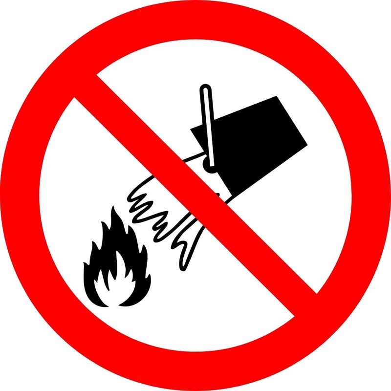 Ne pas mettre d'eau sur le feu