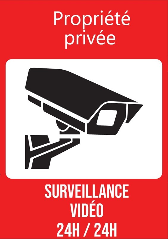 Vidéo surveillance - Pictogramme