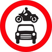 Accès interdit aux véhicules à moteur