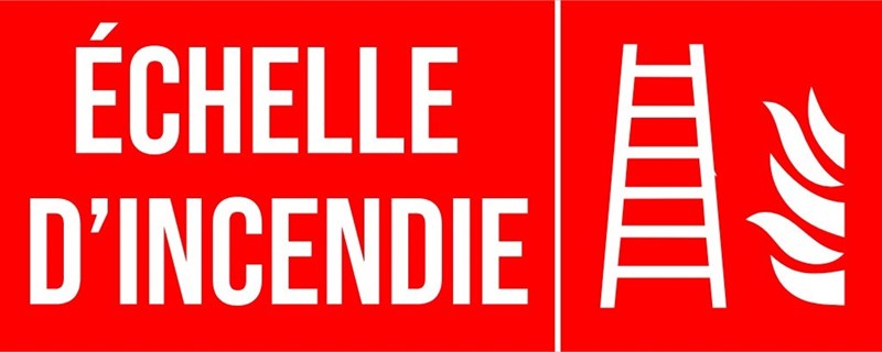 Echelle d'incendie - Pictogramme