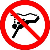 Interdit à la plongée sousmarine
