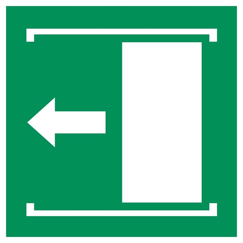 Porte coulissante gauche