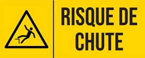 Risque de chute - Pictogramme