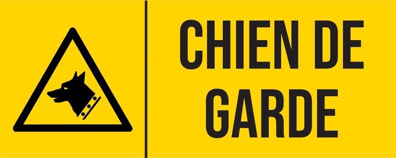 Chien de garde - Pictogramme