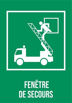 Fenêtre de secours - Pictogramme