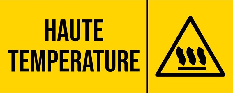 Haute température - Pictogramme