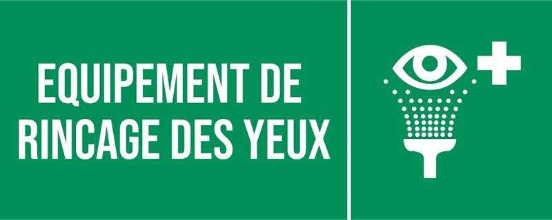 Rinçage des yeux - Pictogramme