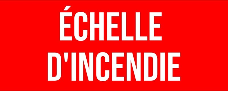 Echelle d'incendie