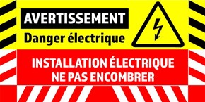 Danger électrique - Au sol