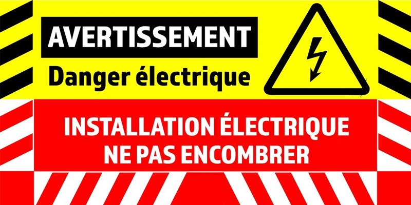 Danger électrique - Au sol