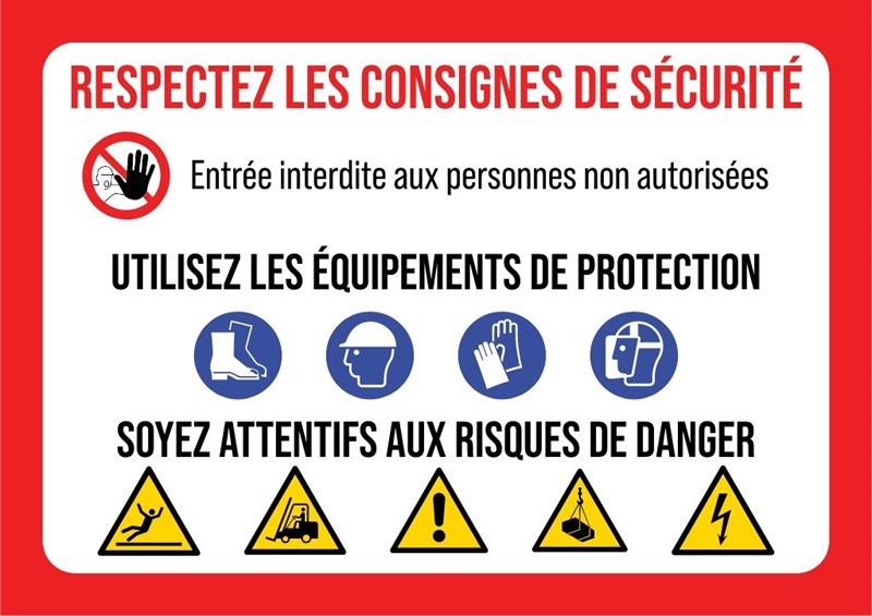 Respectez les consignes de sécurité