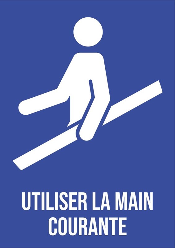 Bruk rekkverket – Piktogram
