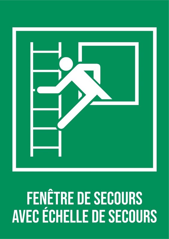 Fenêtre avec échelle