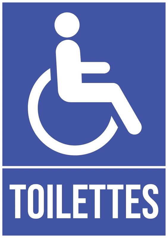 Toilettes accès PMR - Pictogramme