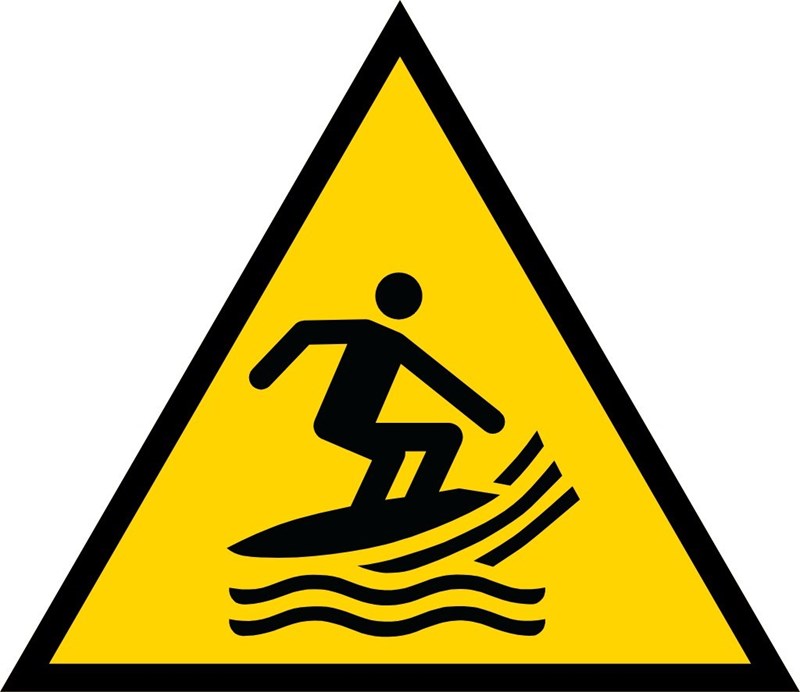 Zone de pratique du surf