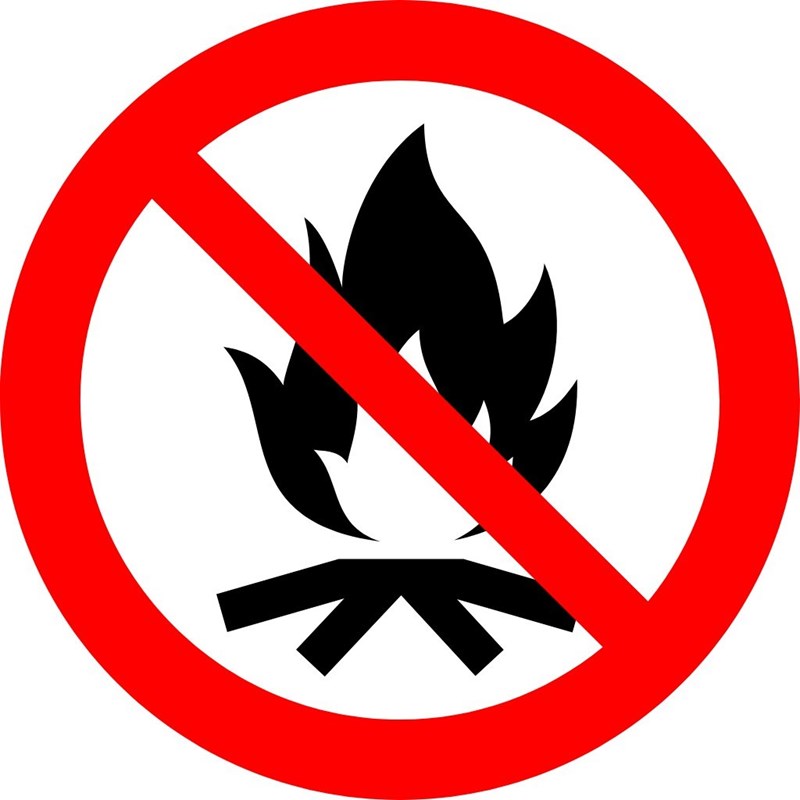Interdiction de faire un feu de camp