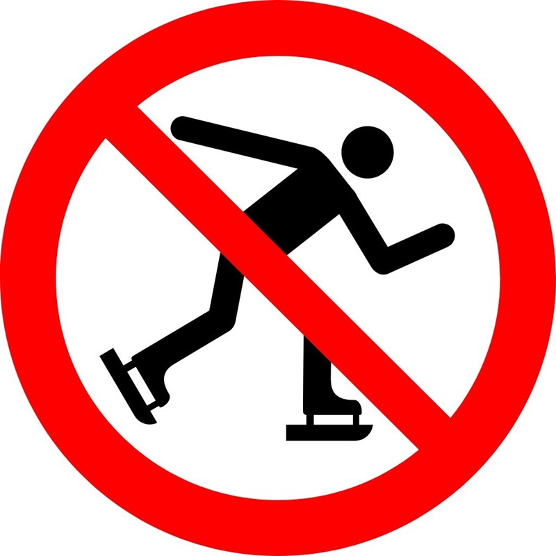 Interdit de patiner