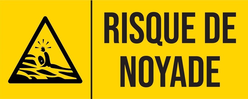 Risque de noyade - Pictogramme