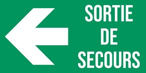 Wyjście awaryjne – strzałka w lewo