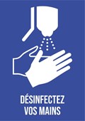 Désinfectez vos mains - Pictogramme