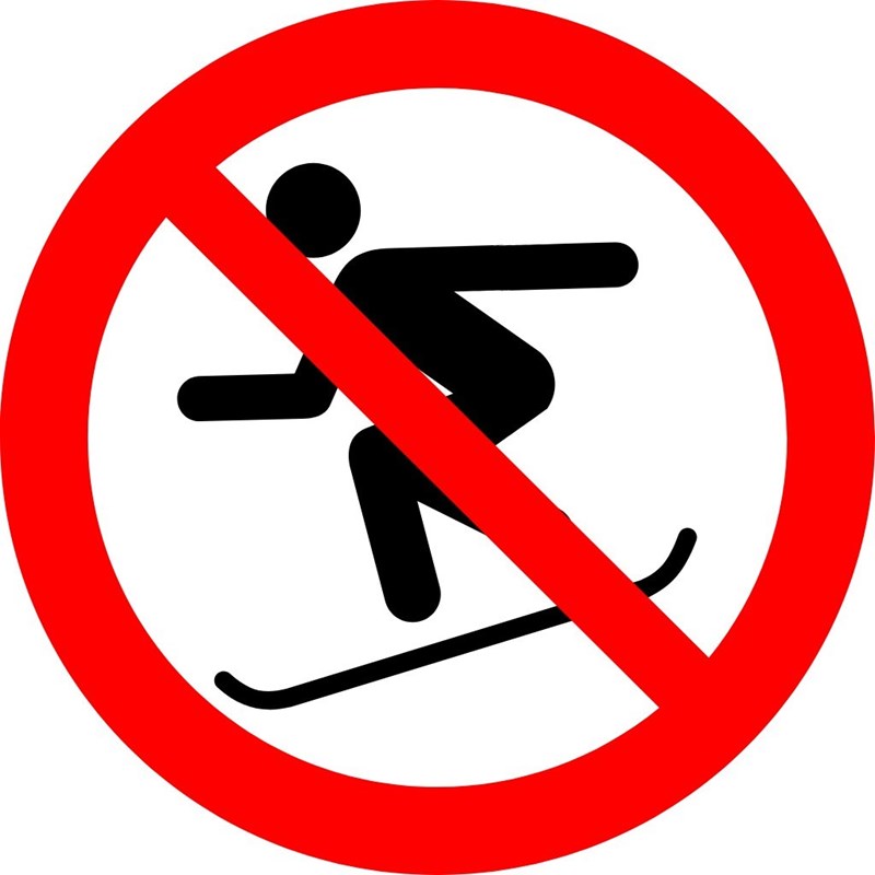 Interdit de skier