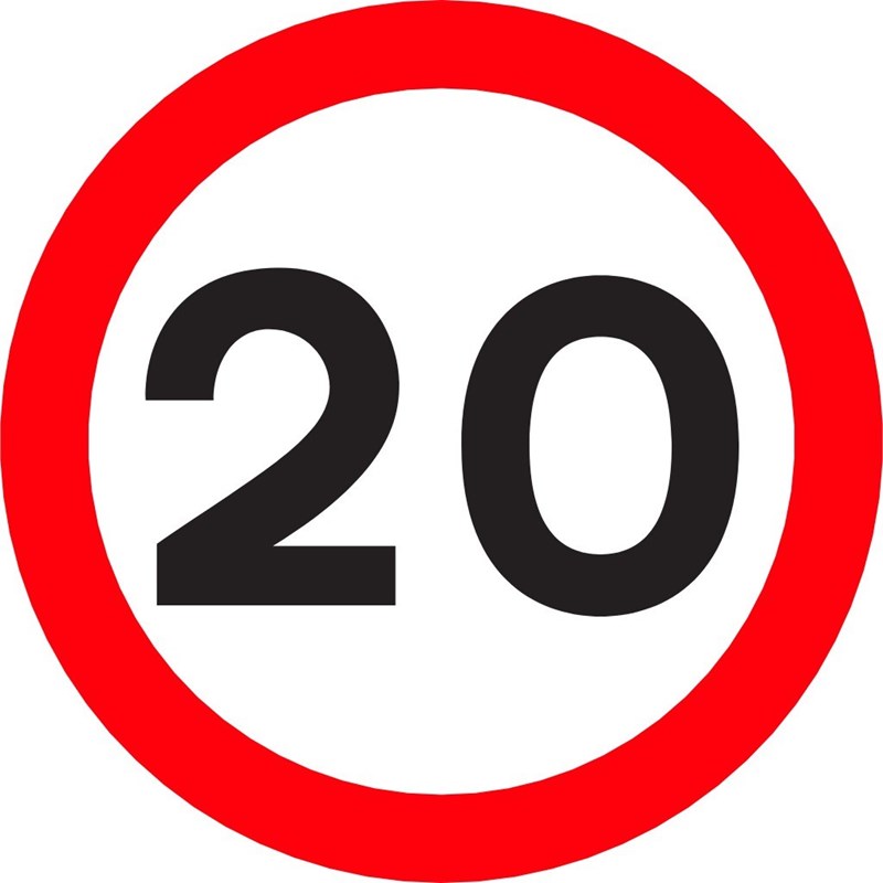 Vitesse limitée a 20Kmh