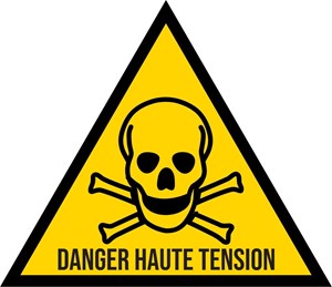 Danger haute tension - Pictogramme