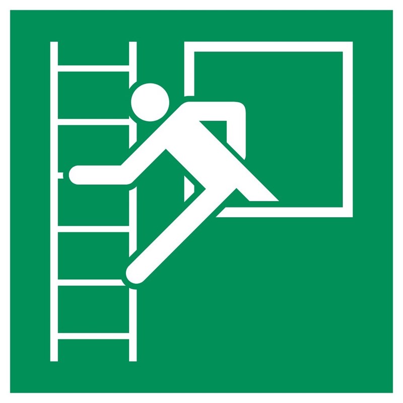 Saída da escada de emergência