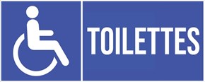 Toilettes accès PMR - Pictogramme