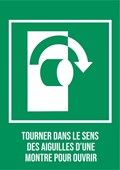 Tourner dans le sens des aiguilles d'une montre - Pictogramme