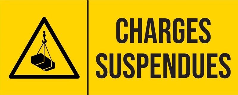Charges suspendues - Pictogramme