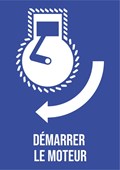 Démarrer le moteur - Pictogramme