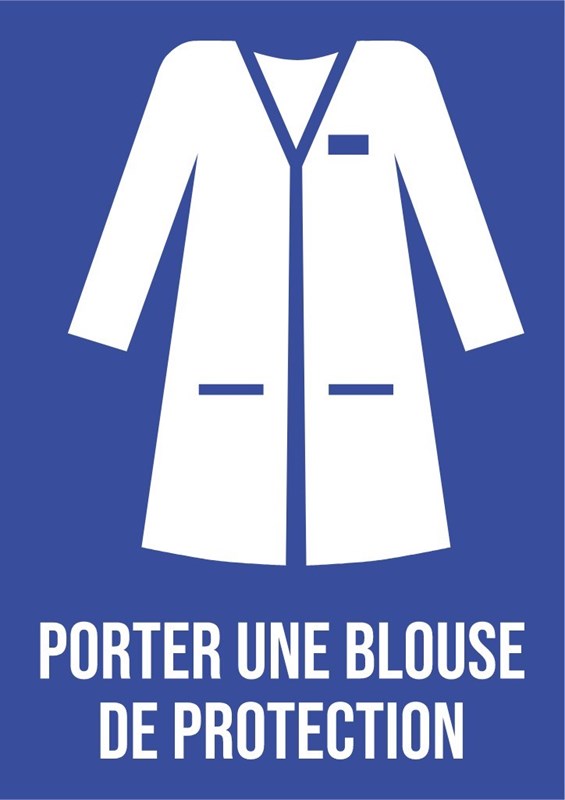 Porter une blouse de laboratoire - Pictogramme