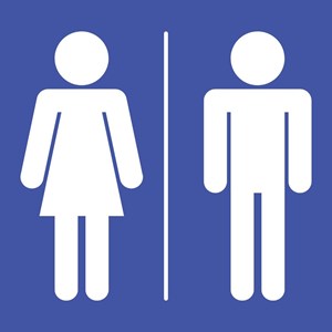 Toilettes mixtes - Pictogramme