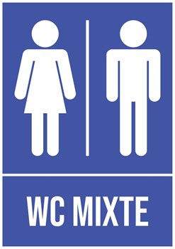 Toilettes mixtes - Pictogramme