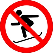 Interdit de skier