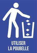 Utiliser la poubelle - Pictogramme