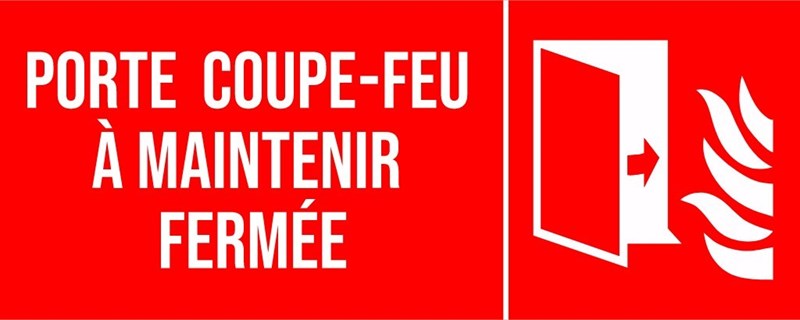 Porte coupe-feu à maintenir fermée - Pictogramme