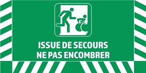 Issue de secours - Au sol