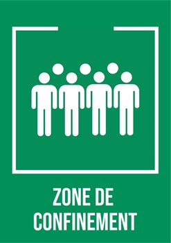 Zone de confinement - Pictogramme