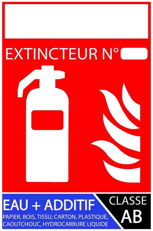 Extincteur type AB personnalisable