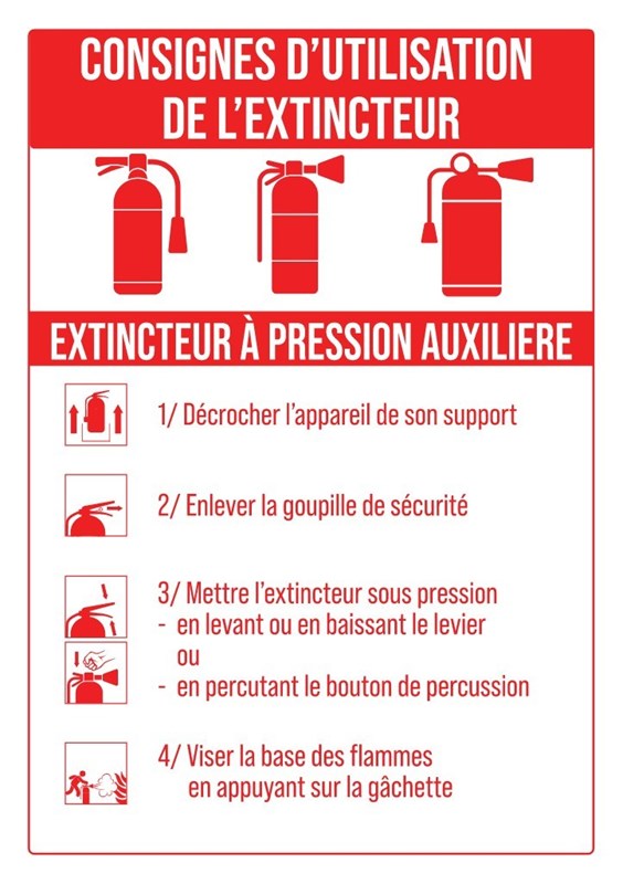 Consignes extincteur