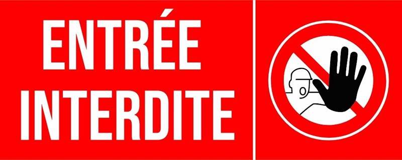 Entrée interdite - Pictogramme