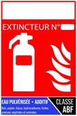 Extincteur type ABF personnalisable