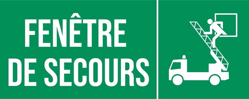 Fenêtre de secours - Pictogramme